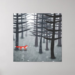The Fox and the Forest Canvas Print