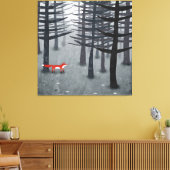 The Fox and the Forest Canvas Print (Insitu(LivingRoom))