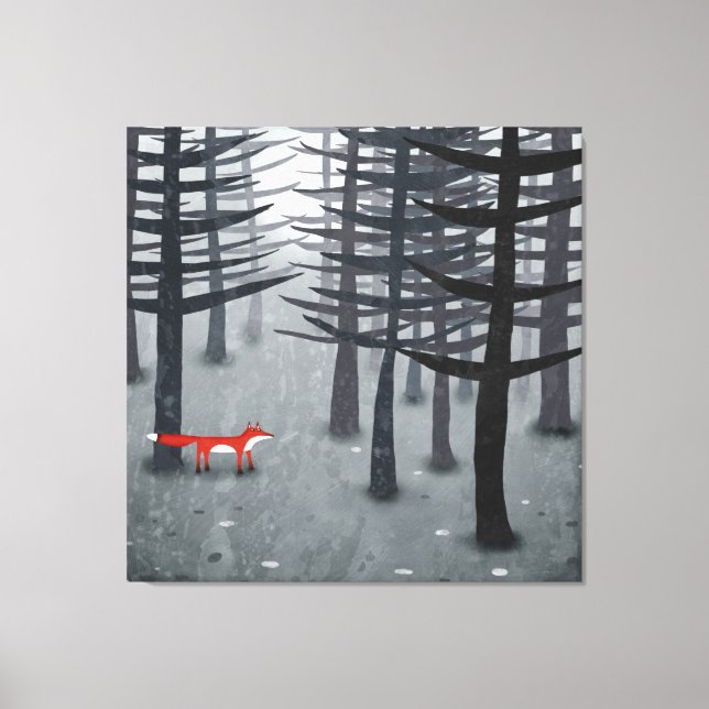The Fox and the Forest Canvas Print (Front)