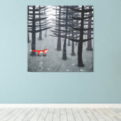 The Fox and the Forest Canvas Print (Insitu(Wood Floor))