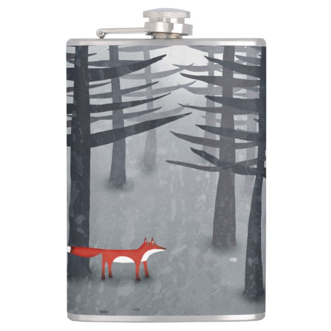 The Fox and the Forest Flask (Front)