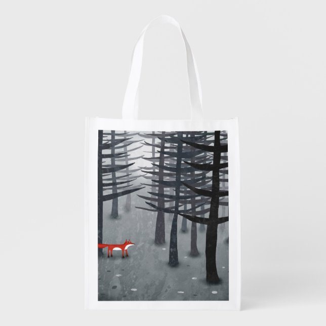 The Fox and the Forest Grocery Bag (Front)