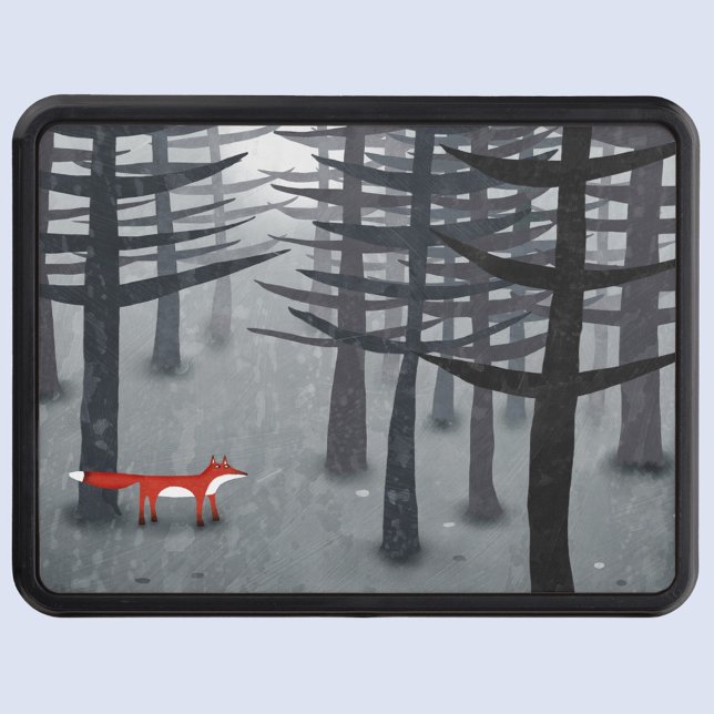 The Fox and the Forest Hitch Cover (Fox in the Forest trailer hitch cover)