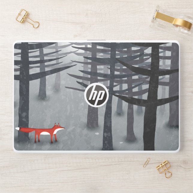 The Fox and the Forest HP Laptop Skin (Desk)