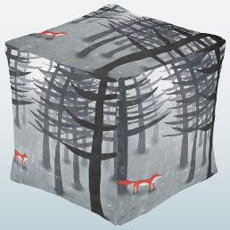 The Fox and the Forest Pouf