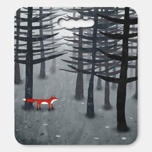 The Fox and the Forest Seat Cushion (Front Vertical)