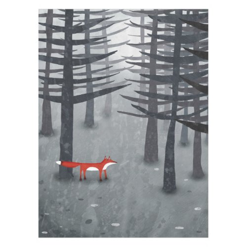 The Fox and the Forest Tablecloth