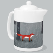 The Fox And The Forest Teapot at Zazzle