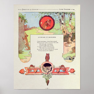 The fox and the grapes poster