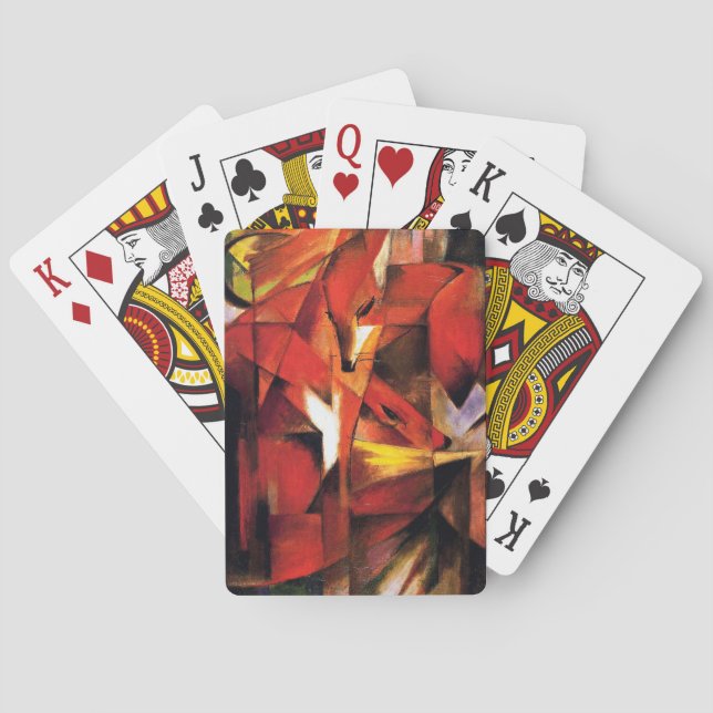 The Fox by Franz Marc Poker Cards (Back)