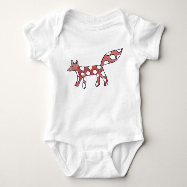 The Fox Has Dots 1-ZEE for Infants & Toddlers Baby Bodysuit (Front)