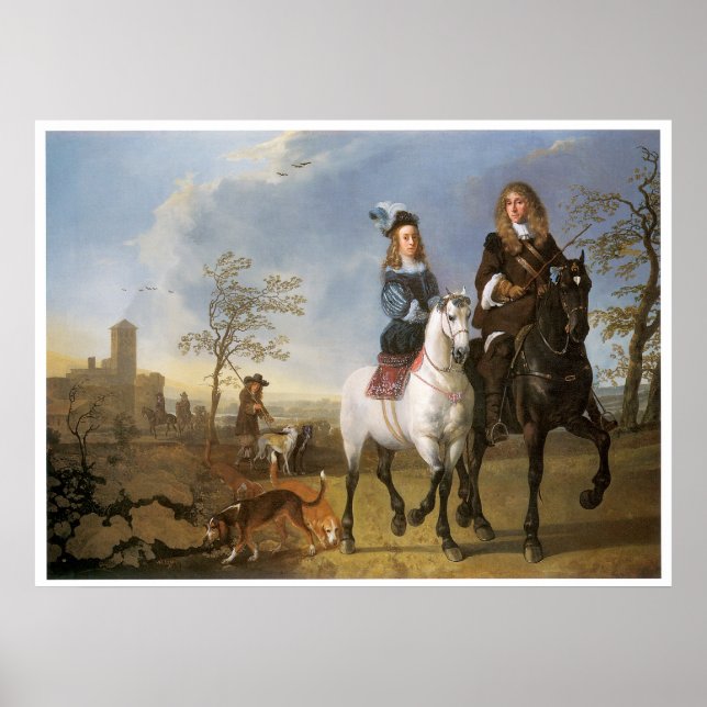 The Fox Hunt England Vintage Art Print Poster (Front)