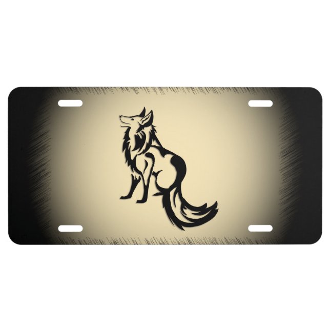 The Fox License Plate (Front)