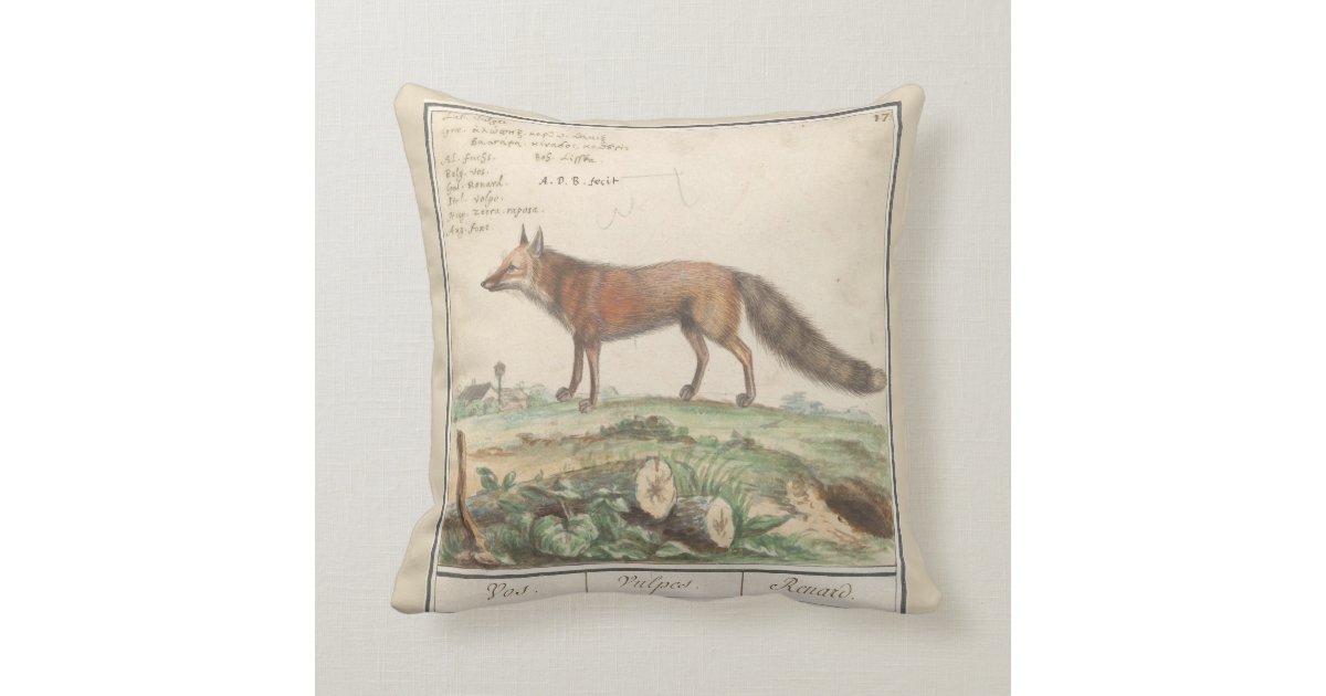 plow and hearth fox pillow