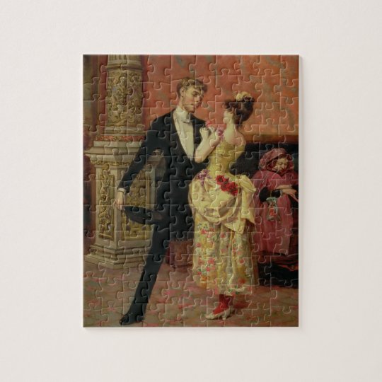 The Foyer of the Lyceum Theatre (oil on canvas) Jigsaw Puzzle