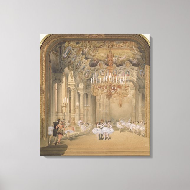 The Foyer of the Opera during the Interval Canvas Print (Front)