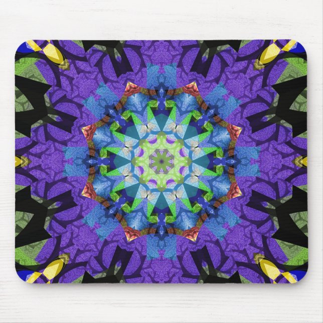 The Fractal kaleidoscope Mouse Pad (Front)
