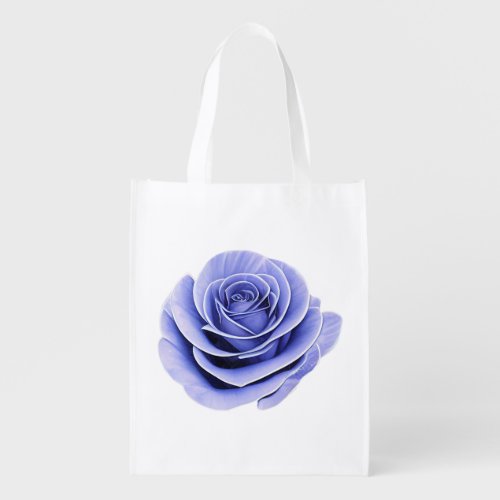 The Fragile Beauty of a Rose Grocery Bag