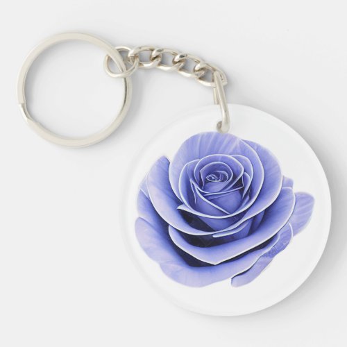 The Fragile Beauty of a Rose Keychain