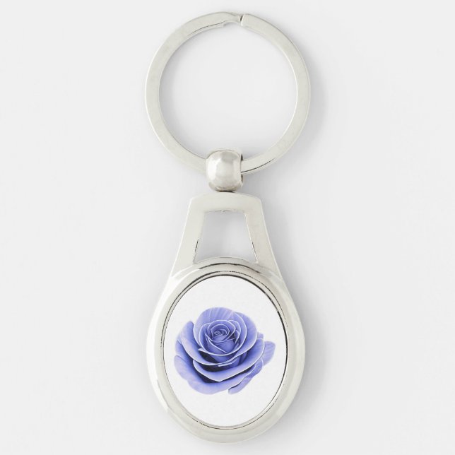 The Fragile Beauty of a Rose Keychain (Front)