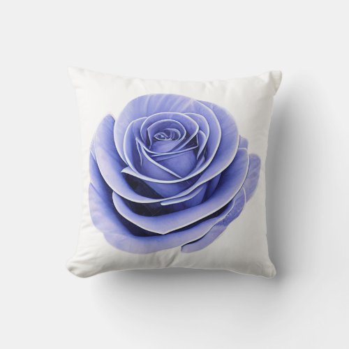 The Fragile Beauty of a Rose Throw Pillow