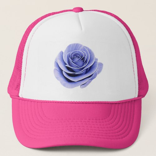 The Fragile Beauty of a Rose Trucker Hat