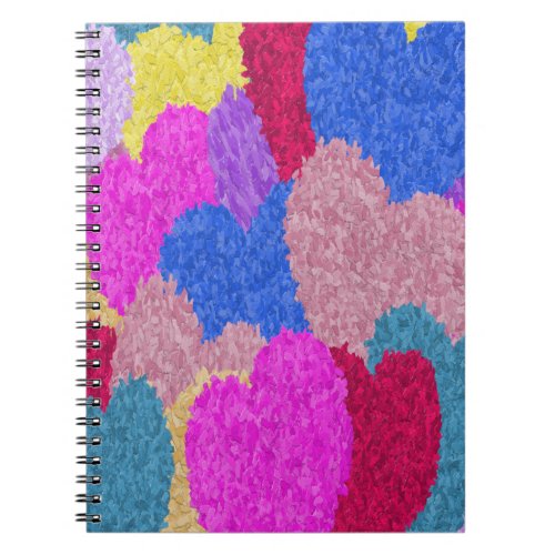 The Fragmented Hearts Abstract Painting Notebook