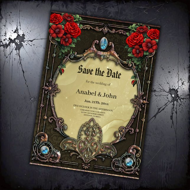 The frame boasts an opulent design  save the date (Creator Uploaded)