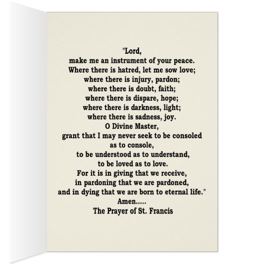 The Franciscan Cross and Prayer in Mahogany (Inside (Right))