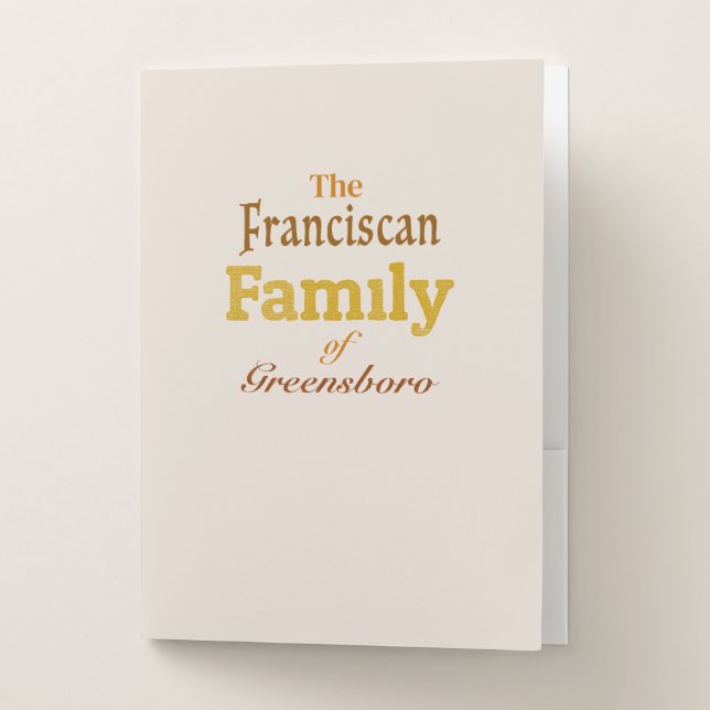 The Franciscan Family of Greensboro Folder (Front)