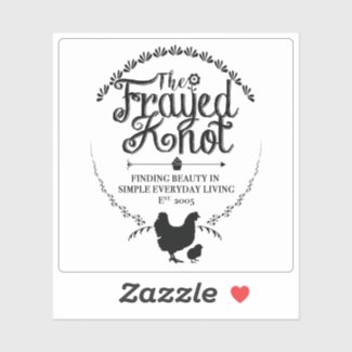 The Frayed Knot - Crest Vinyl Sticker
