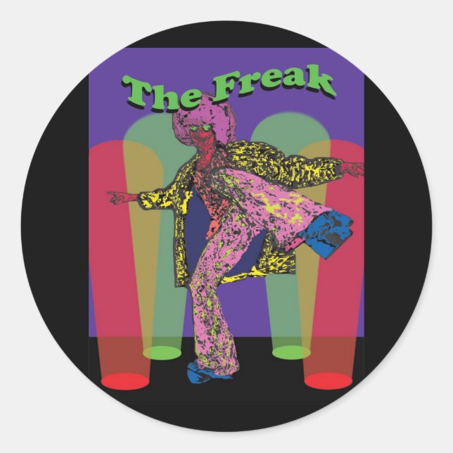 The Freak Classic Round Sticker (Front)
