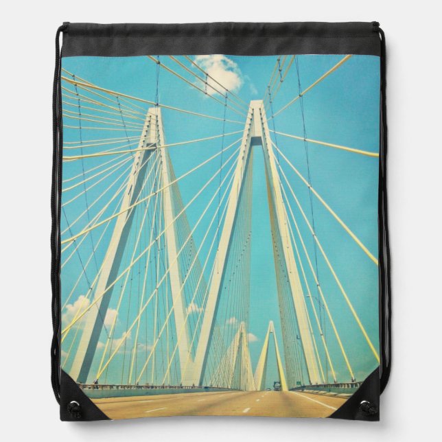 The Fred Hartman Bridge Drawstring Bag (Front)