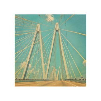 The Fred Hartman Bridge Wood Wall Decor
