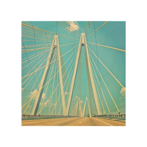 The Fred Hartman Bridge Wood Wall Decor