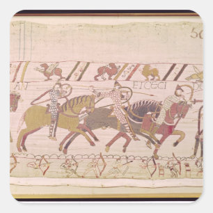 The French are fighting and they kill Square Sticker