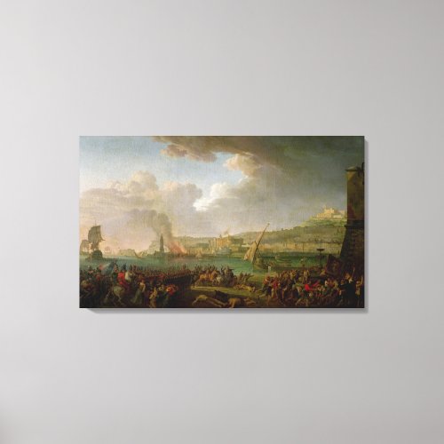 The French Army Entering Naples Canvas Print