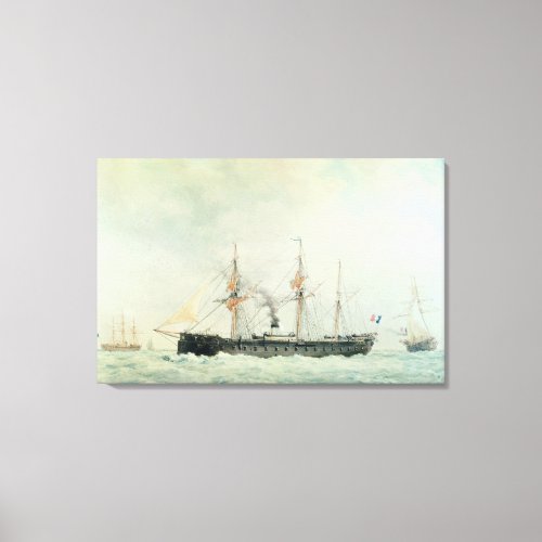 The French Battleship La Gloire 1880 Canvas Print