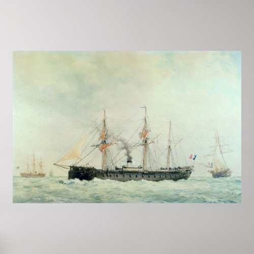 The French Battleship La Gloire 1880 Poster