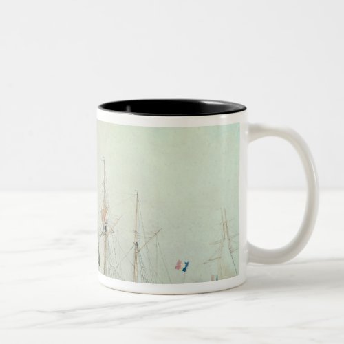 The French Battleship La Gloire 1880 Two_Tone Coffee Mug