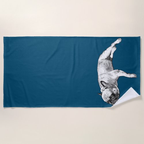 The French Bulldog Beach Towel