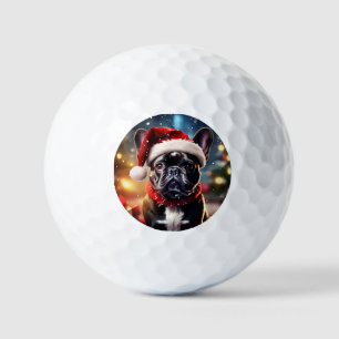 The French Bulldog Christmas Golf Balls