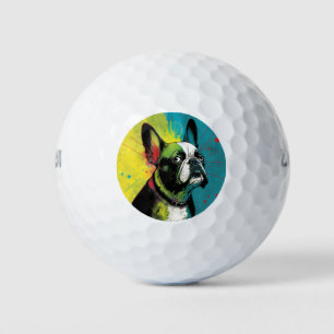 The French Bulldog - Composition 001 Golf Balls