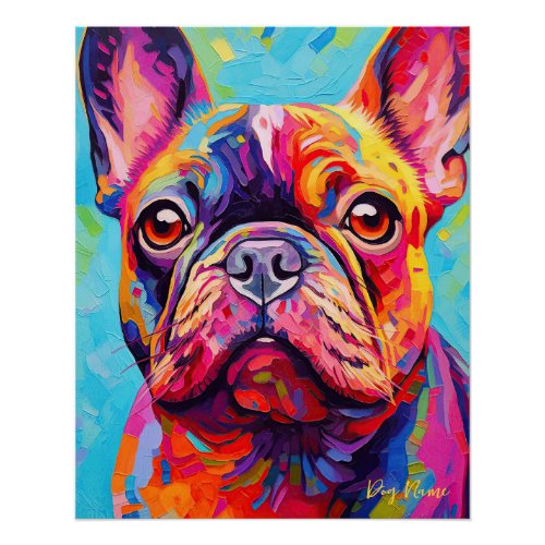 The French Bulldog Dog 003 _ Zetton Ziana Poster