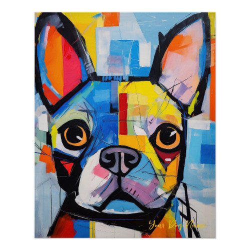 The French Bulldog Dog Portrait 001 _ Sable Gabrie Poster