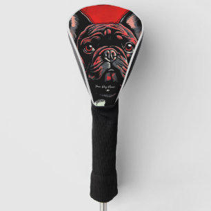 The French Bulldog Dog, Red and Black 004 - Ulises Golf Head Cover