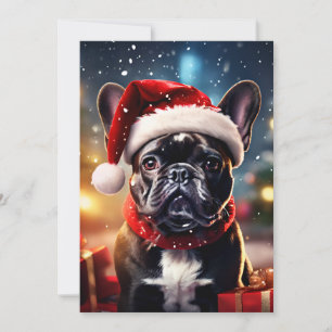 The French Bulldog Instant Download Christmas Holiday Card