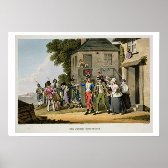The French Conscripts, engraved by Matthew Dubourg Poster (Front)