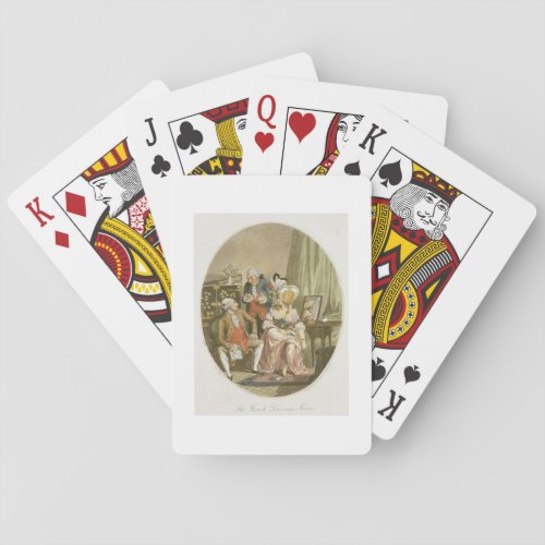 The French Dressing Room engraved by PW Tomkins Poker Cards