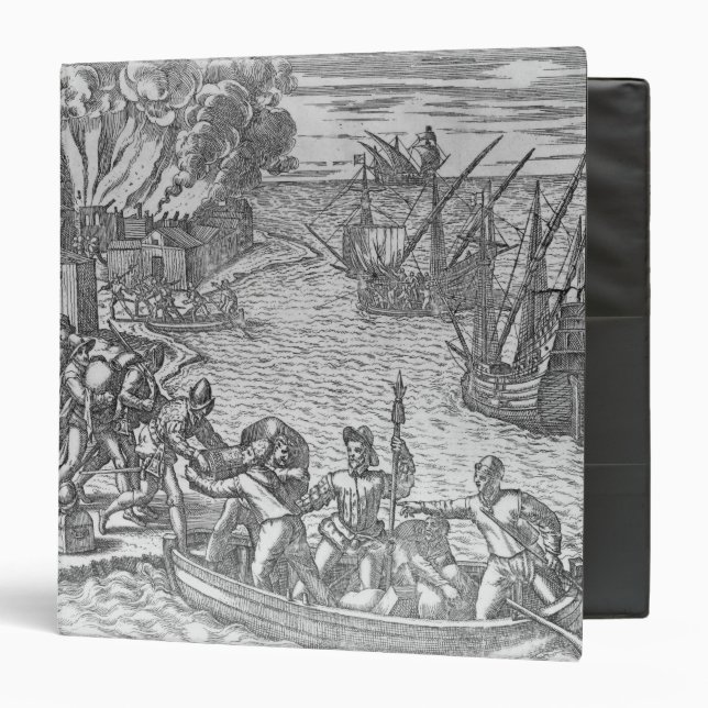 The French Fleet Plundering 3 Ring Binder (Front/Inside)